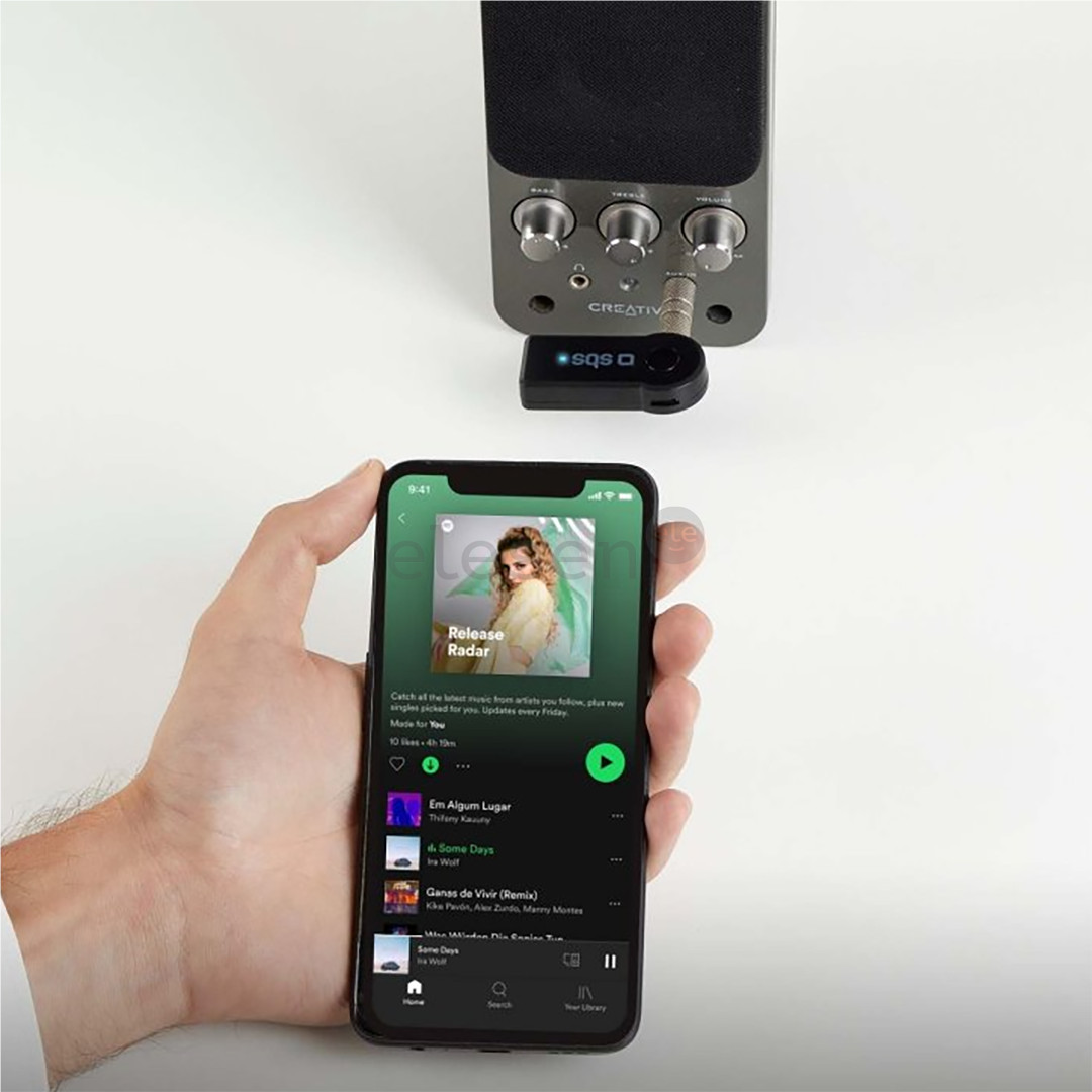 SBS Wireless receiver, 3,5 mm, Bluetooth, black - Wireless receiver Item - TECARBTRECEIVERK