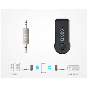 Belaidis imtuvas SBS Wireless receiver, 3,5 mm, Bluetooth, black Prekė - TECARBTRECEIVERK