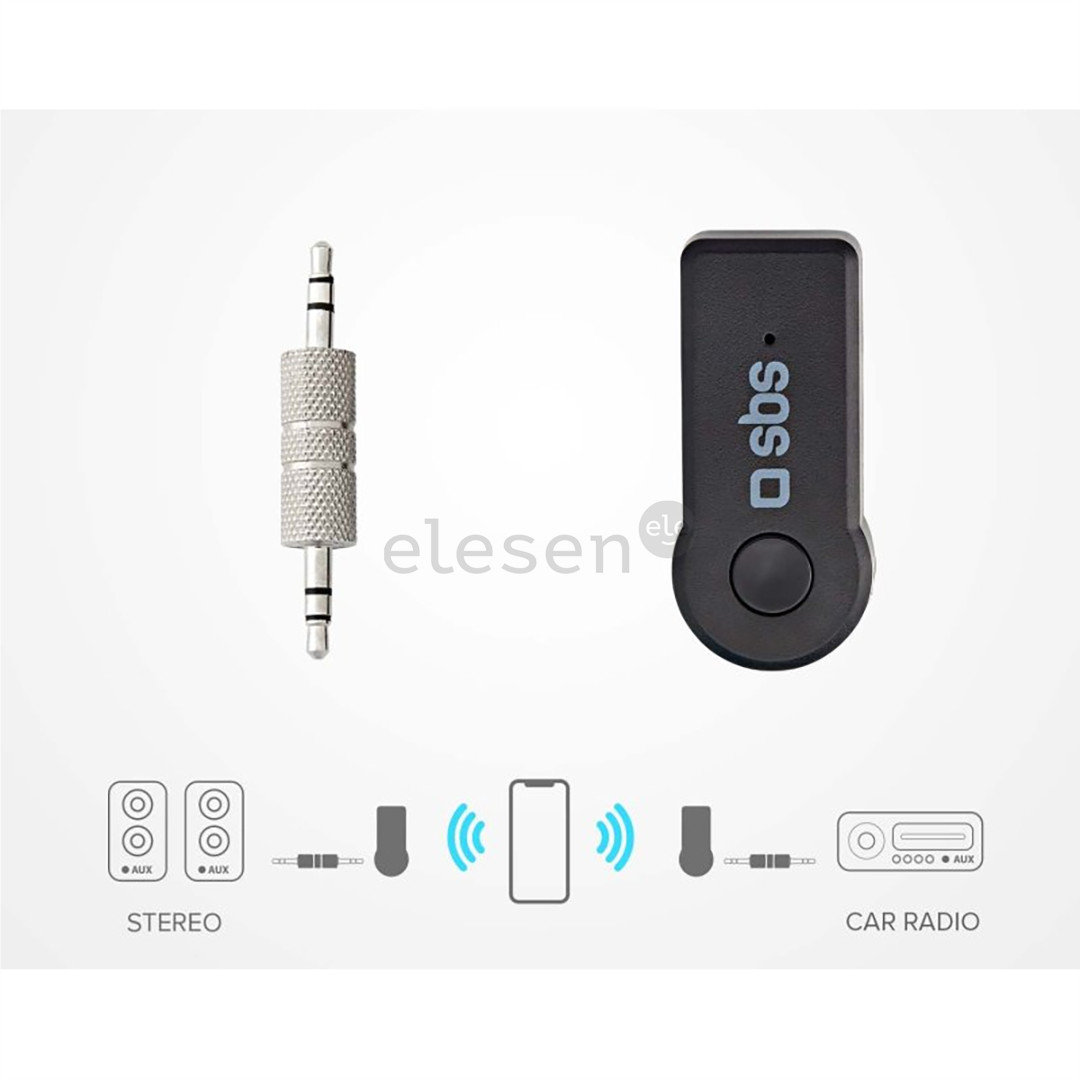 SBS Wireless receiver, 3,5 mm, Bluetooth, black - Wireless receiver Item - TECARBTRECEIVERK