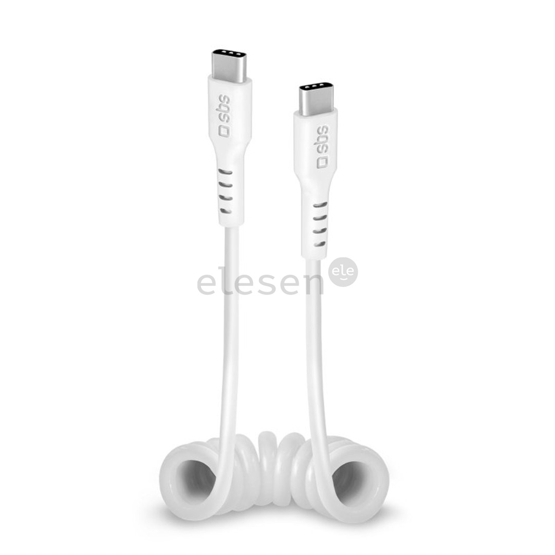 SBS Charging Data Cable, USB-C - USB-C, белый - Кабель Товар - TECABLETYPCCS1W