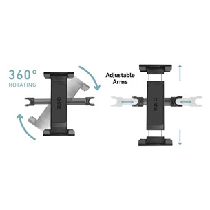SBS Headrest Mount, iki 12,9'', juodas - Planšetinio kompiuterio laikiklis