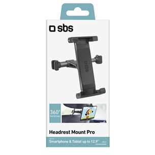 SBS Headrest Mount, iki 12,9'', juodas - Planšetinio kompiuterio laikiklis