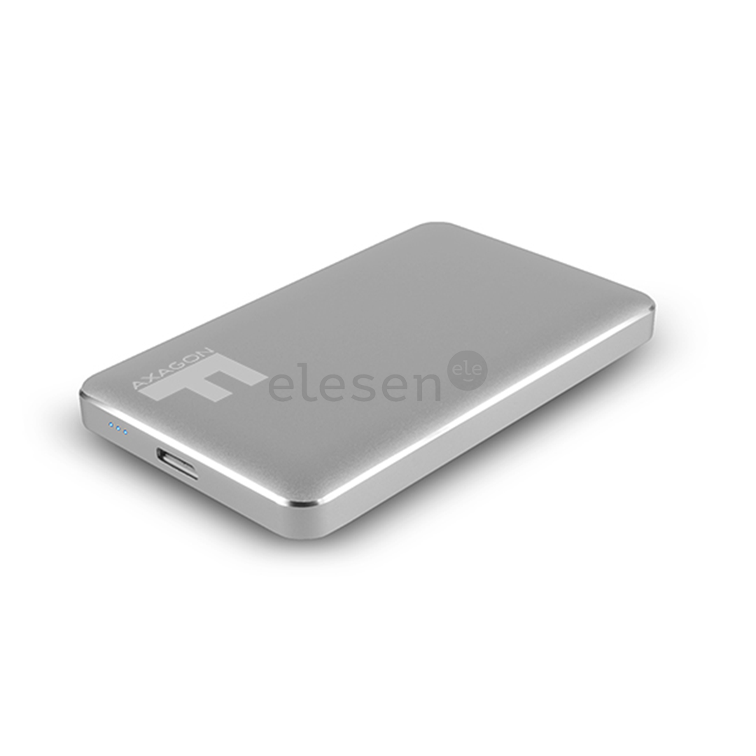 HDD/SSD dėklas Axagon Prekė - EE25-F6G Fullmetal Box, USB 3.0, grey