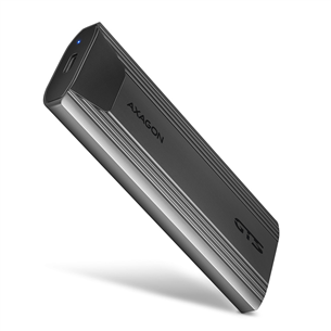 SSD dėklas Axagon EEM2-GTS Thin Screwless Box, USB-C, NVME M.2, black