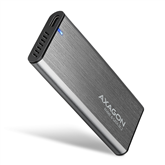 SSD dėklas Axagon Prekė - EEM2-SG2 Raw Box, USB-C, M.2 NVME, SATA, silver