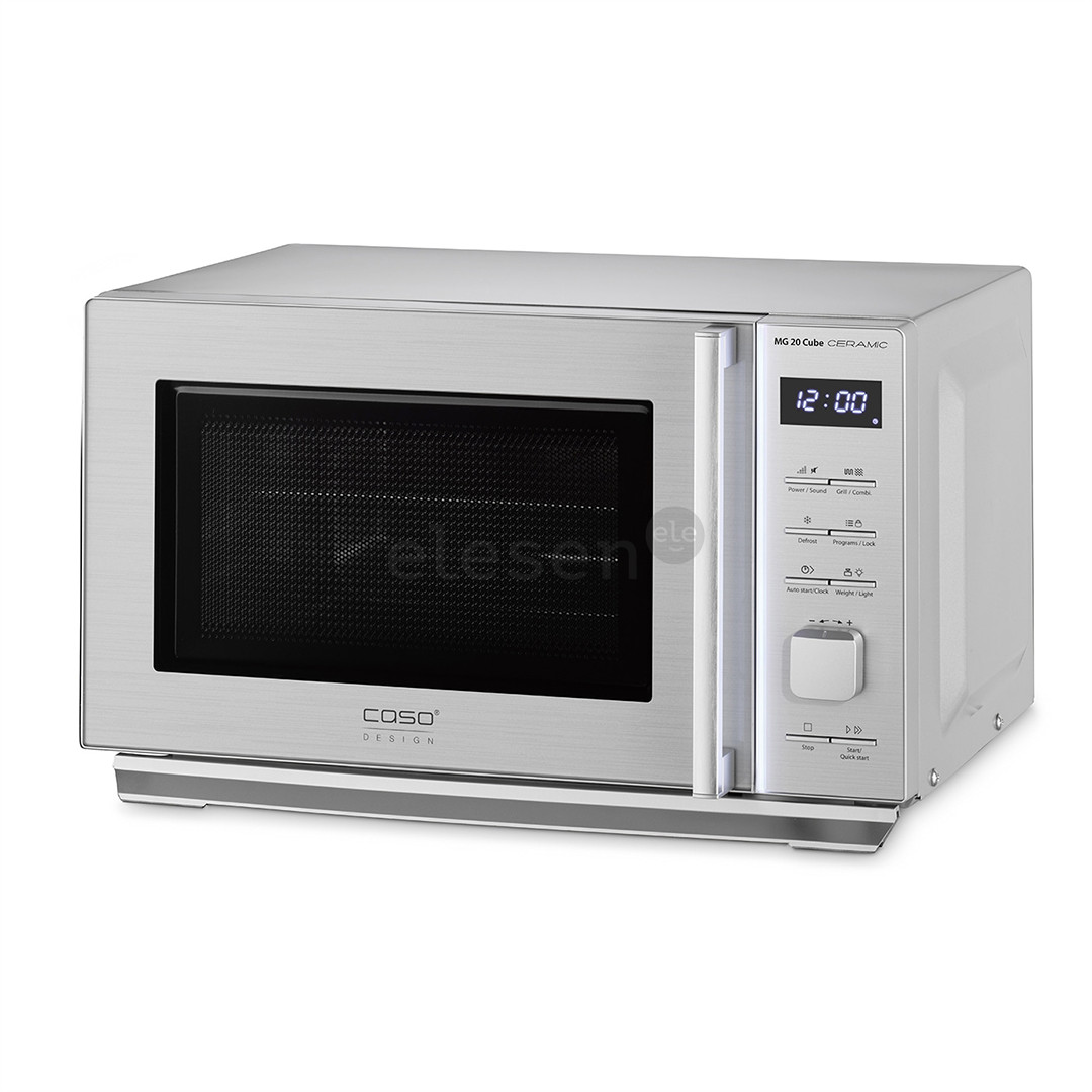 Caso MG 20 Cube Ceramic, 20 L, silver - Microwave oven with grill Item - 03325