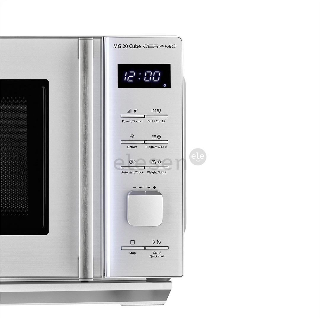 Caso MG 20 Cube Ceramic, 20 L, silver - Microwave oven with grill Item - 03325