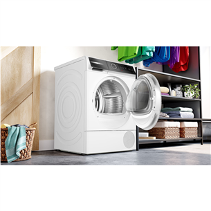 Džiovyklė Bosch Prekė - WQB245CBSN, šilumos siurblys, 9 kg, gylis 61,3 cm