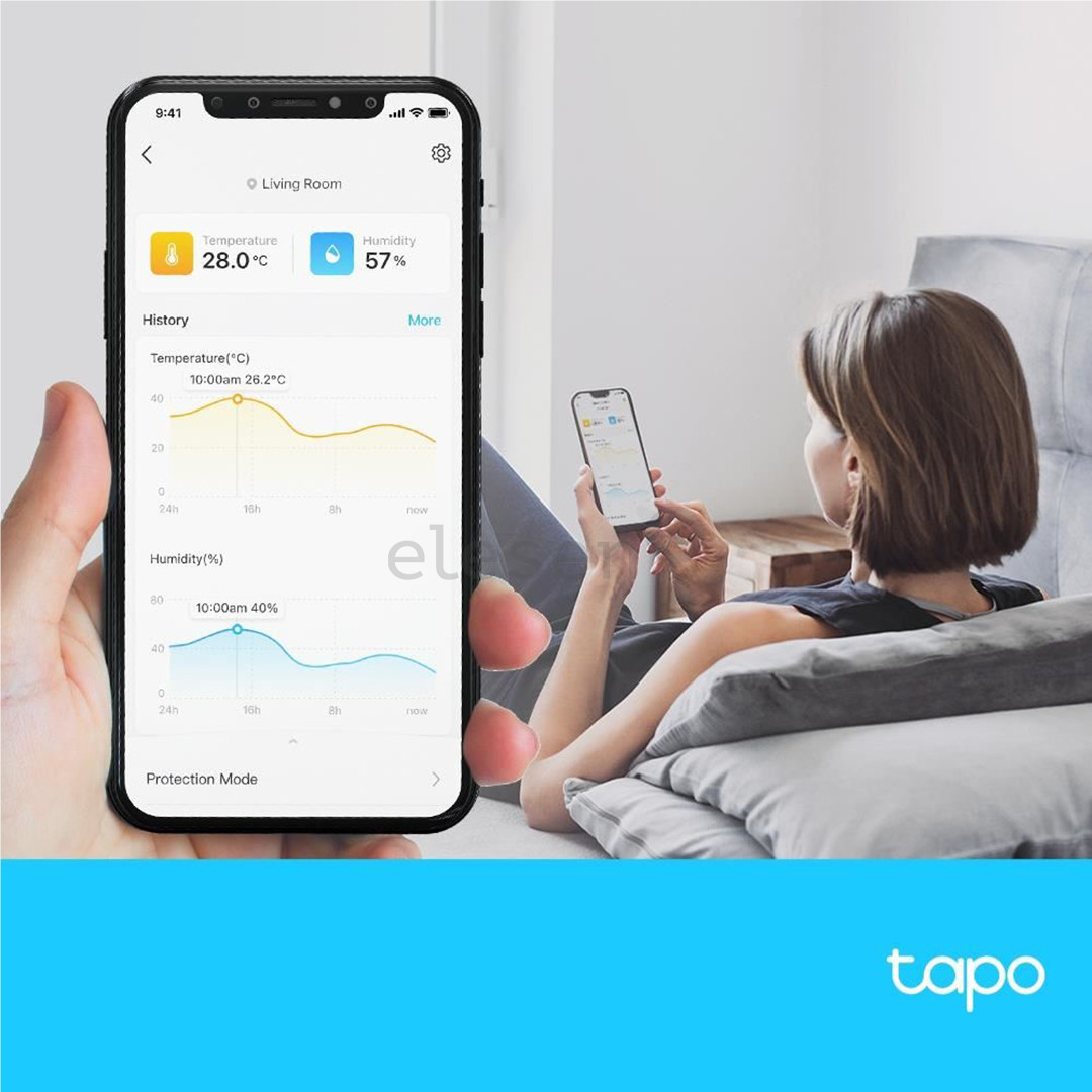 TP-Link Tapo T315, white - Smart temperature and humidity monitor Item - TAPOT315