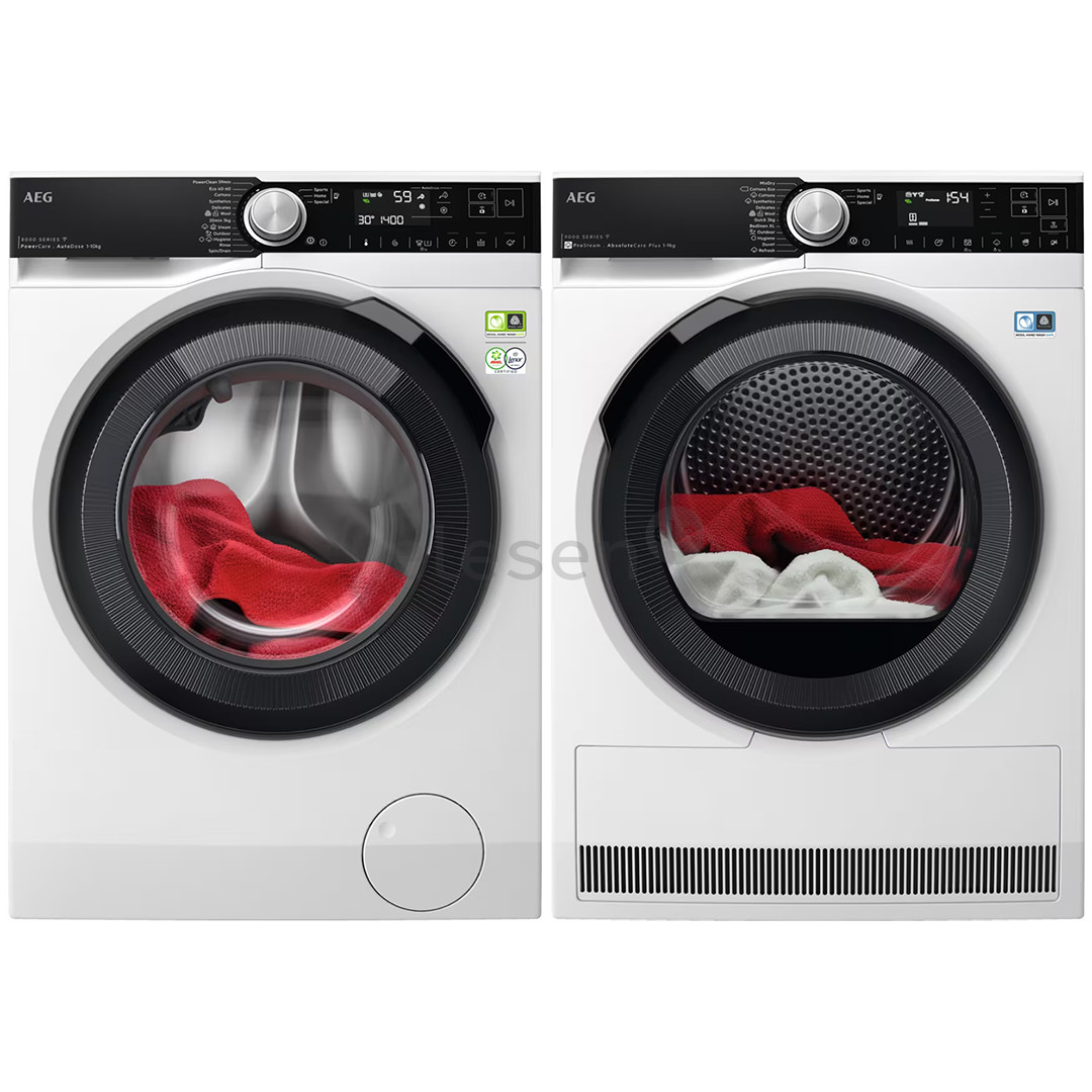 AEG 10 kg + 9 kg - Washing machine + Clothes dryer