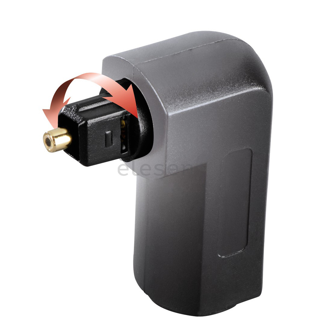 Avinity Audio Optical Fibre, ODT, Toslink, 90°, gold-plated, black - Adapter Item - 00127091