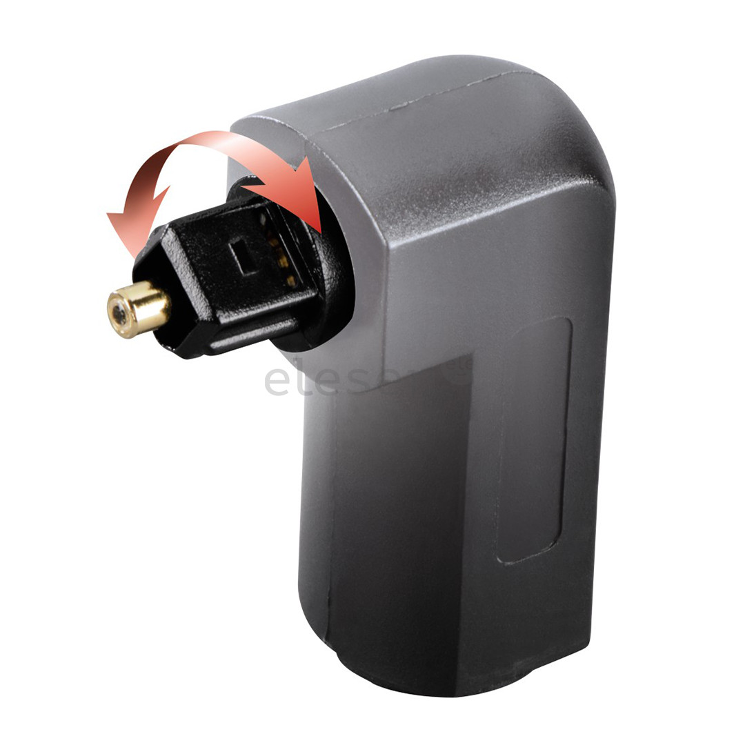 Avinity Audio Optical Fibre, ODT, Toslink, 90°, gold-plated, black - Adapter Item - 00127091