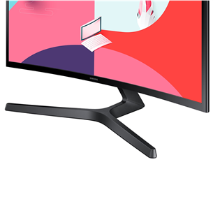 Samsung Essential, 24'', curved, Full HD, 75 Hz, LED VA, black - Monitor Item - LS24C366EAUXEN