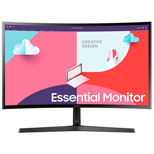 Samsung Essential, 27'', изогнутый, Full HD, 75 Гц, LED VA, черный - Монитор Товар - LS27C366EAUXEN LS27C366EAUXEN