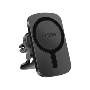 SBS MagCharge, 7.5 W, MagSafe, 360° swivelled, black - Wireless car charger / phone holder Item - TESUPWIR15WMS TESUPWIR15WMS