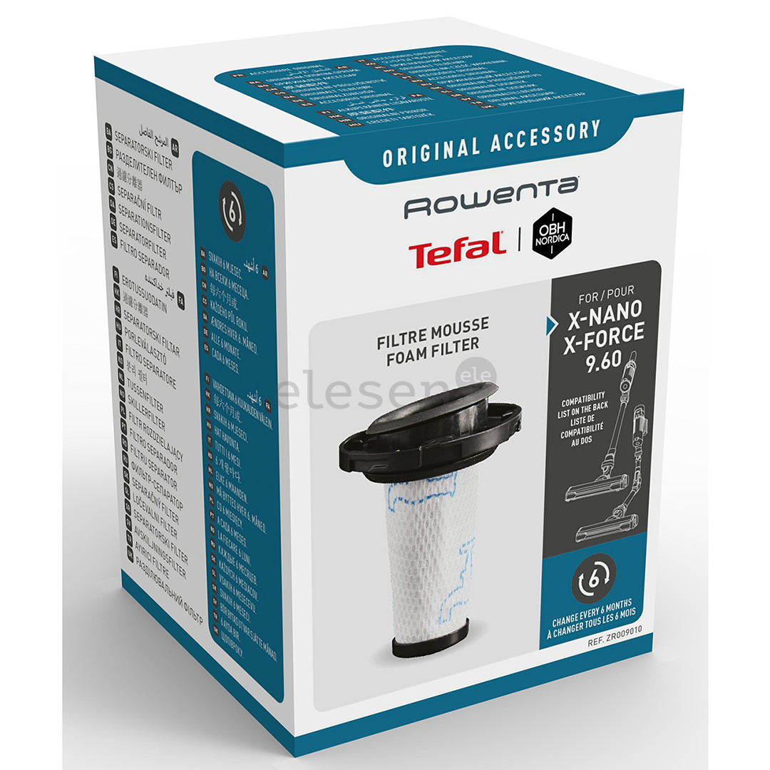 Tefal, X-Force 9.60 TY20 & X-Nano TY11 - Моющийся фильтр-сепаратор Товар - ZR009010