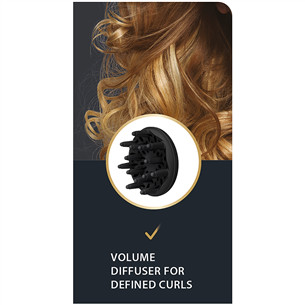 Rowenta Studio Dry Glow, 2100 W, juodas/rožinis - Plaukų džiovintuvas