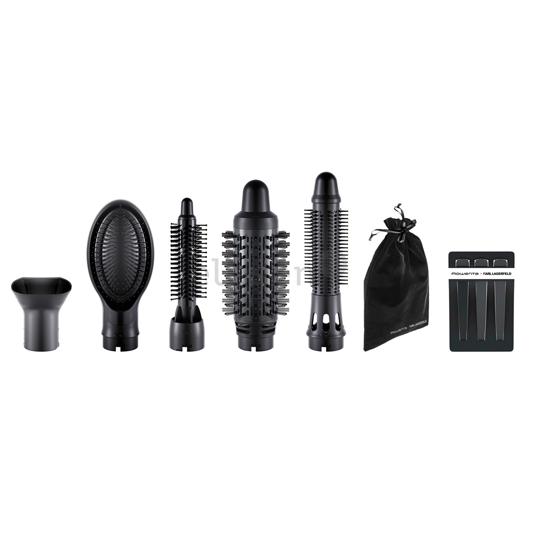 Rowenta x Karl Lagerfeld Express Style, 800 W, black - Hot air brush Item - CF635LF0