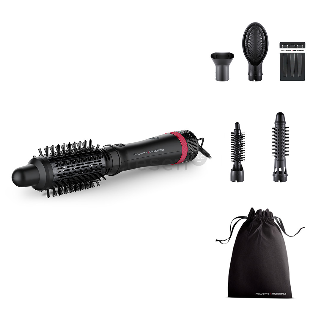 Rowenta x Karl Lagerfeld Express Style, 800 W, black - Hot air brush Item - CF635LF0