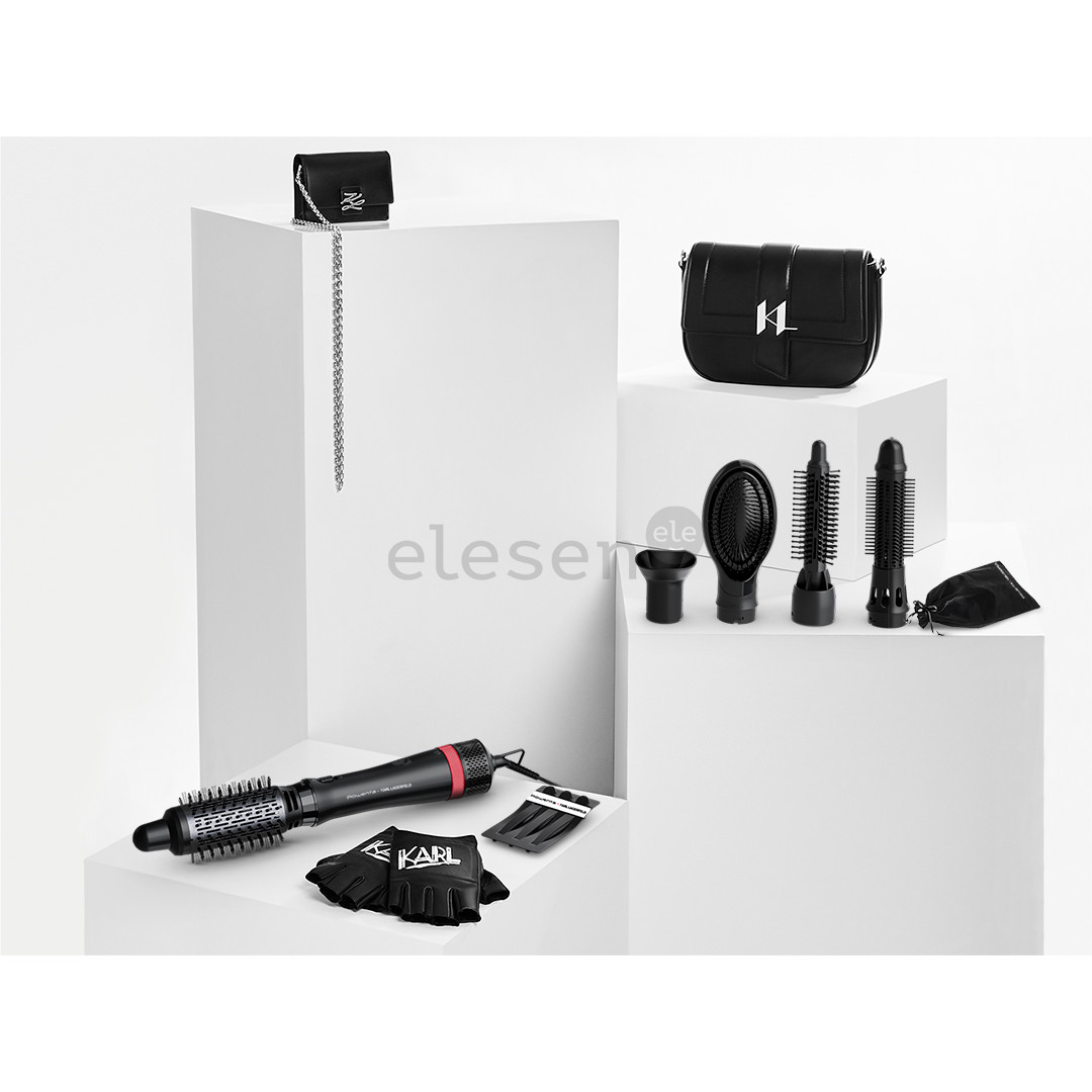 Rowenta x Karl Lagerfeld Express Style, 800 W, black - Hot air brush Item - CF635LF0