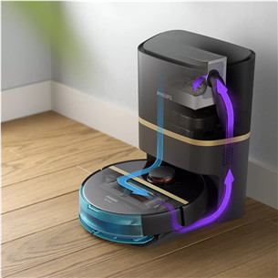 Dulkių siurblys-robotas Philips HomeRun 7000 Series Aqua, Wet & Dry Prekė - XU7100/01