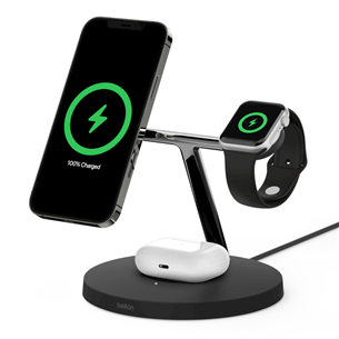 Belaidis įkroviklis Belkin Boost Charge Pro 3-in-1, MagSafe, 15 W Prekė - WIZ017VFBK