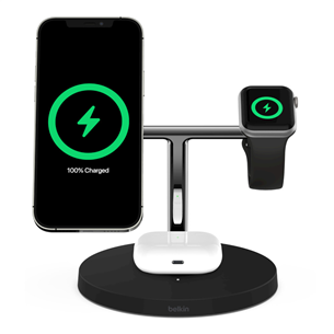 Belaidis įkroviklis Belkin Boost Charge Pro 3-in-1, MagSafe, 15 W Prekė - WIZ017VFBK