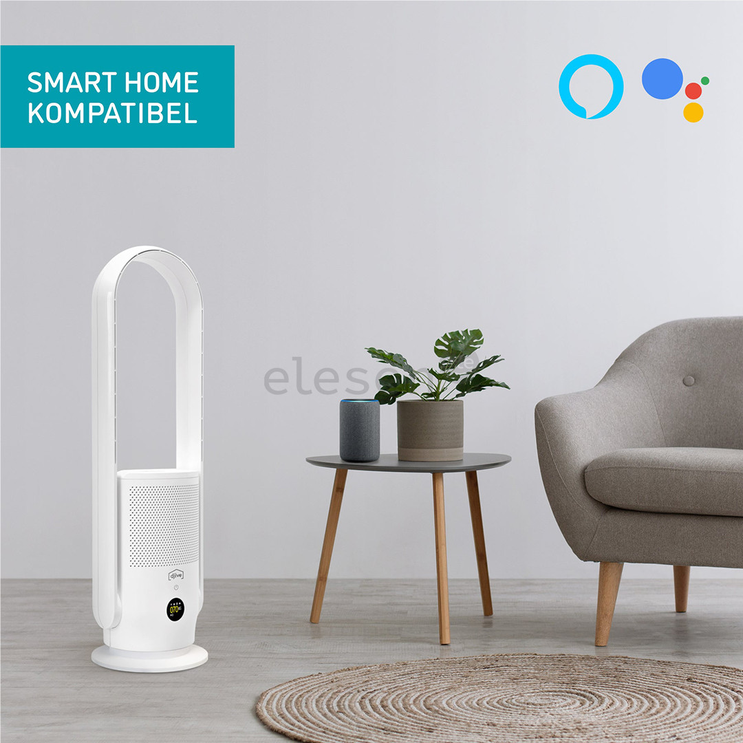 Djive Flowmate ARC Casual 2 в 1, белый - Вентилятор и очиститель воздуха