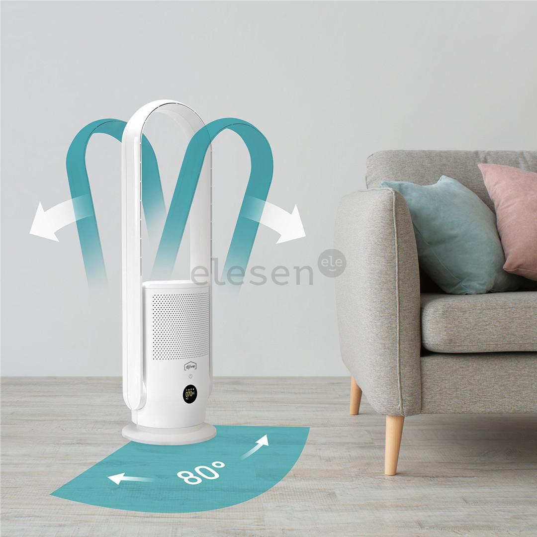 Djive Flowmate ARC Casual 2 в 1, белый - Вентилятор и очиститель воздуха