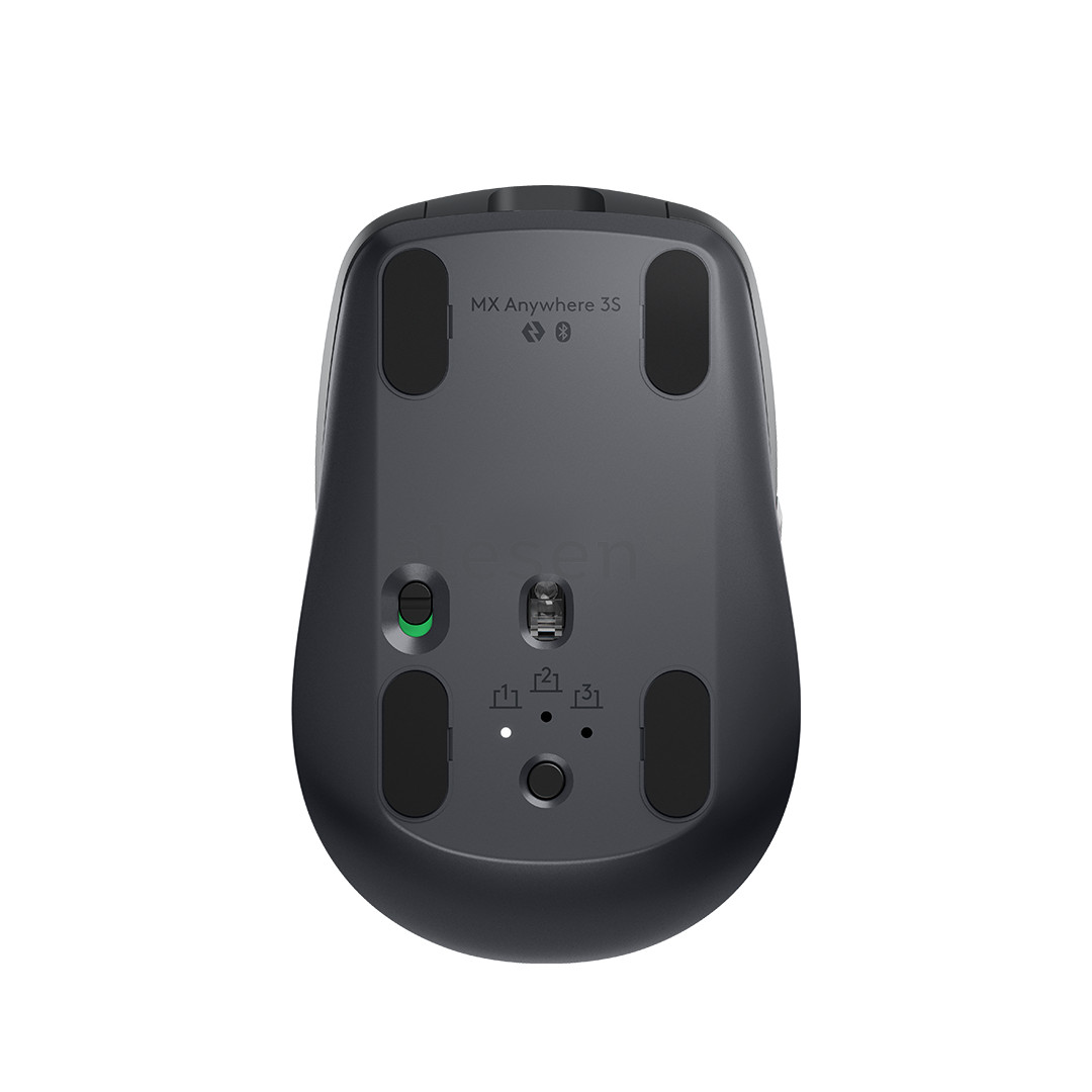 Logitech MX Anywhere 3S, silent, juoda - Belaidė pelė