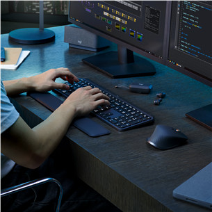 Logitech MX Keys S, SWE, tamsiai pilka - Belaidė klaviatūra