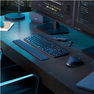 Logitech MX Keys S Plus, US, черный - Беспроводная клавиатура Товар - 920-011589