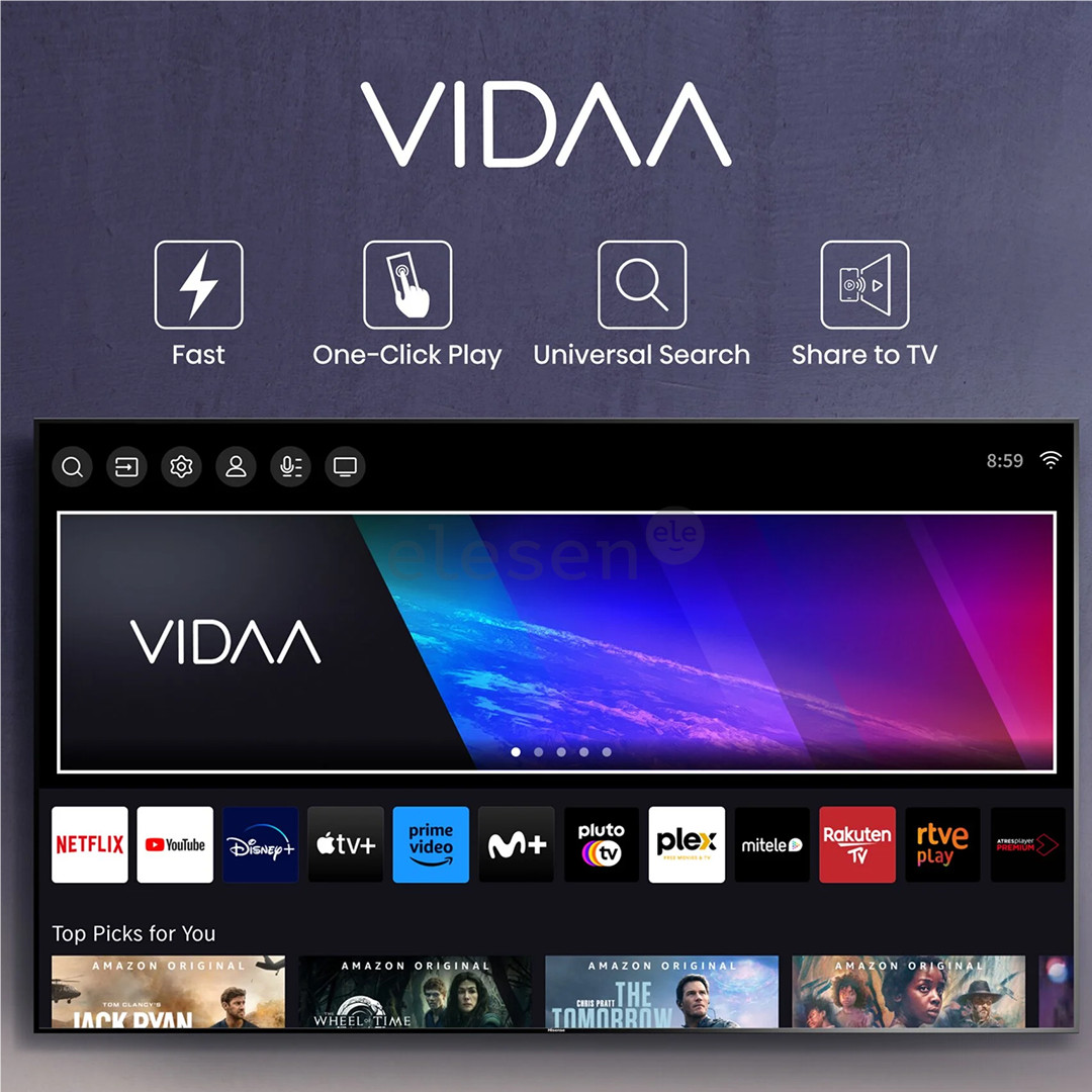 Televizorius Hisense Prekė - 43A6K, 43'', Ultra HD, LED LCD