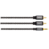 Laidas Avinity 2 RCA - 3,5mm, 1.5 m, black/gray Prekė - 00127077