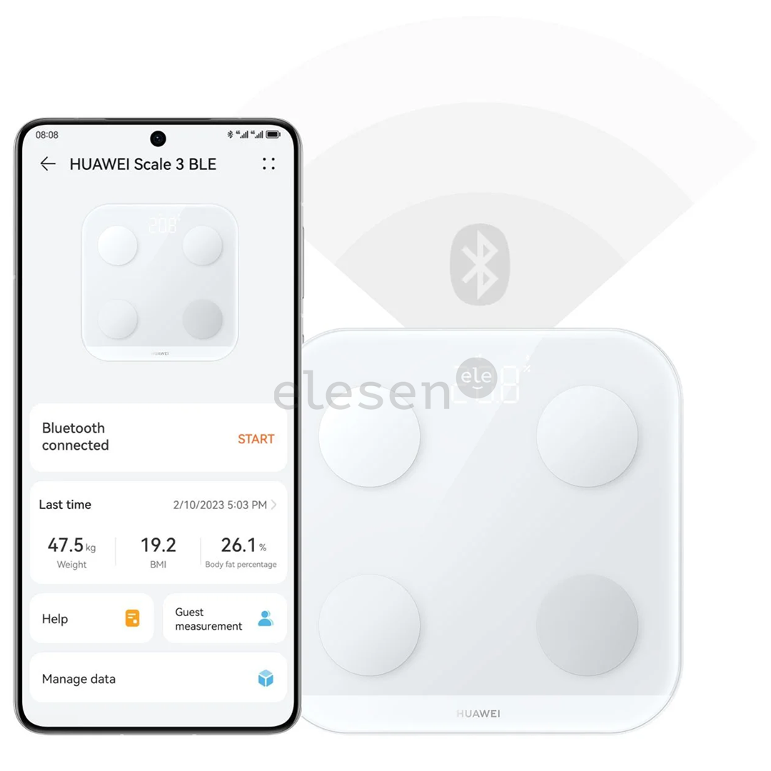 Huawei Scale 3 Bluetooth Edition, белый - Диагностические напольные весы