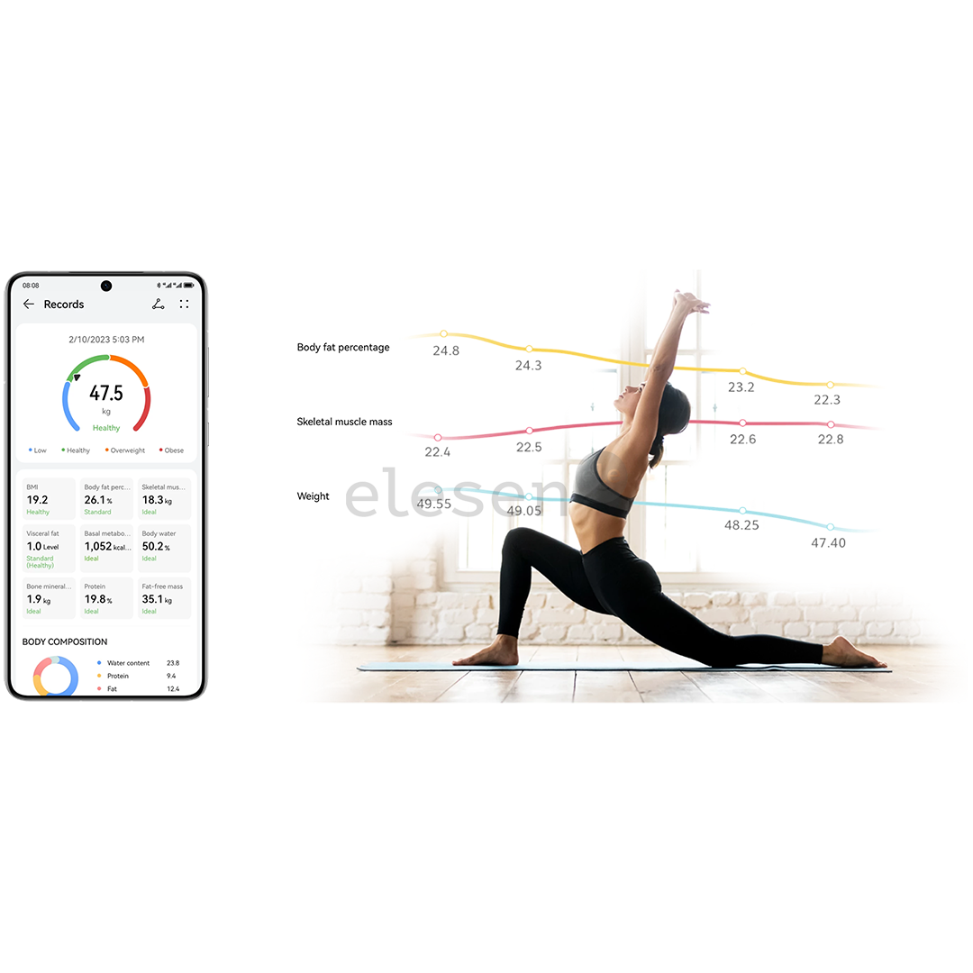 Huawei Scale 3 Bluetooth Edition, белый - Диагностические напольные весы