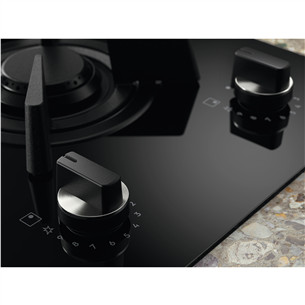 Electrolux, width 60 cm, black - Built-in Induction & Gas Hob