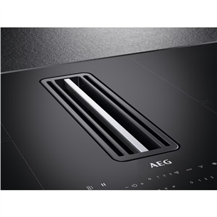 AEG 8000 FlexiBridge, plotis 83 cm, juoda - Įmontuojama indukcinė kaitlentė su gartraukiu Prekė-CCE84779CB
