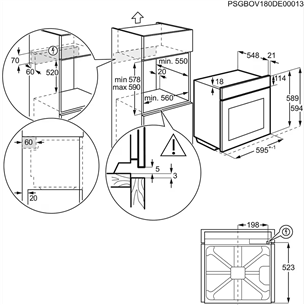 Orkaitė Electrolux Prekė - EOC6P77H, 72 L, pirolizė, 45 funkcijos
