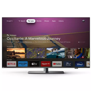 Philips The One 8818, 50", LED LCD, Ultra HD, center stand, gray - TV Item - 50PUS8818/12
