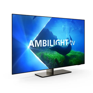 Philips OLED818, 55", OLED, Ultra HD, centre stand, gray - TV Item - 55OLED818/12