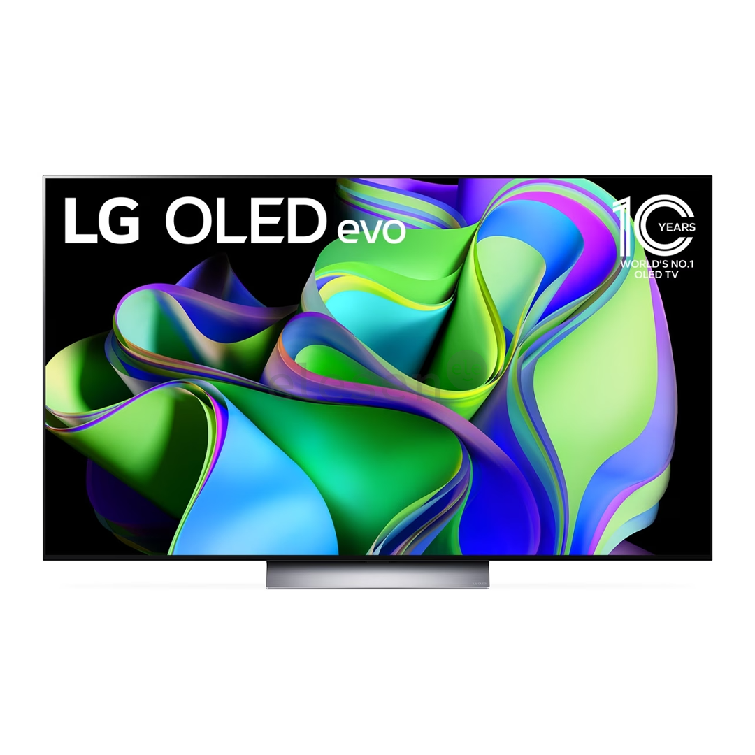 LG OLED evo C3, 55'', Ultra HD, OLED, central stand, gray - Televizorius Prekė - OLED55C32LA.AEU