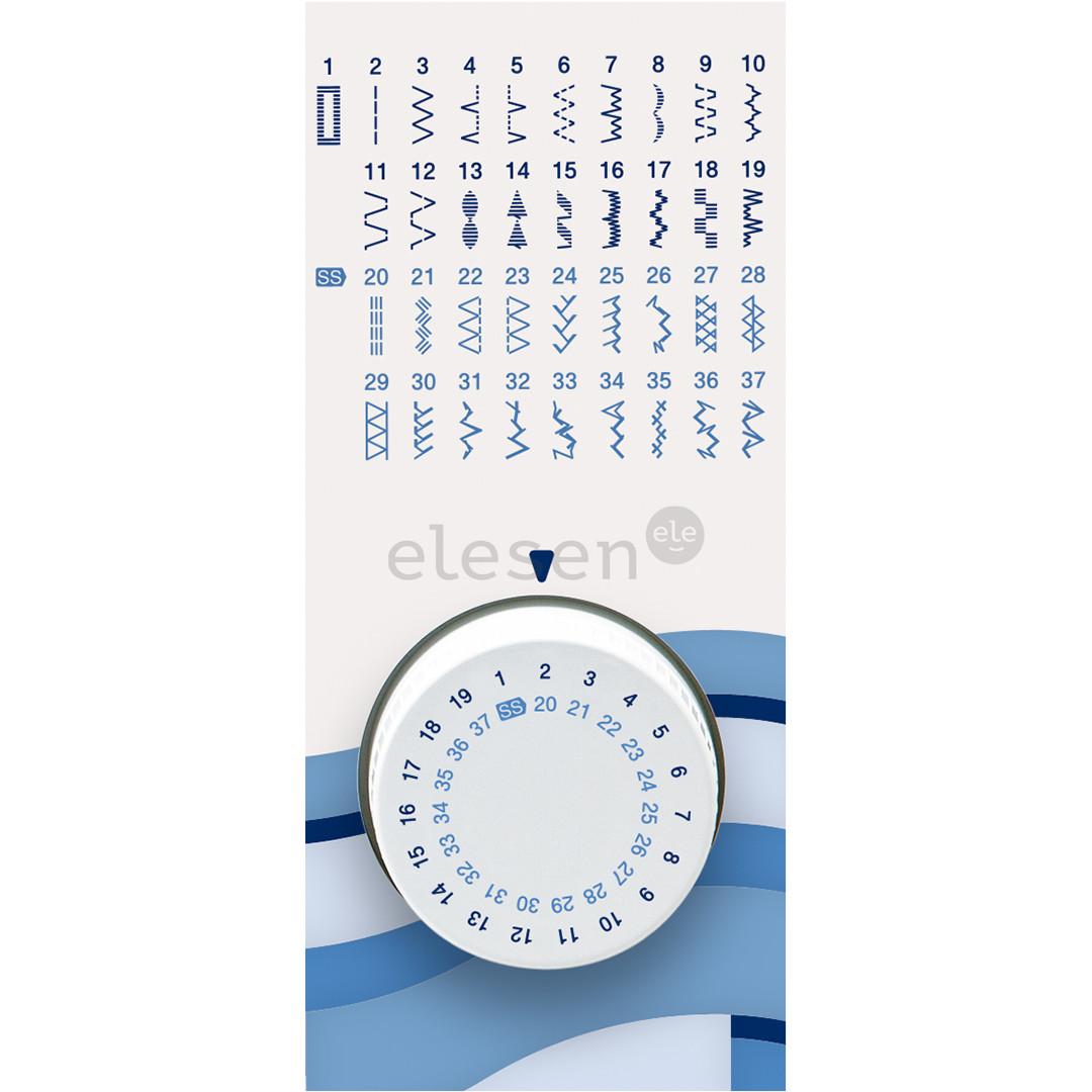 Brother, белый/синий - Швейная машина