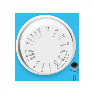 Brother X14S, balta/mėlyna - Siuvimo mašina