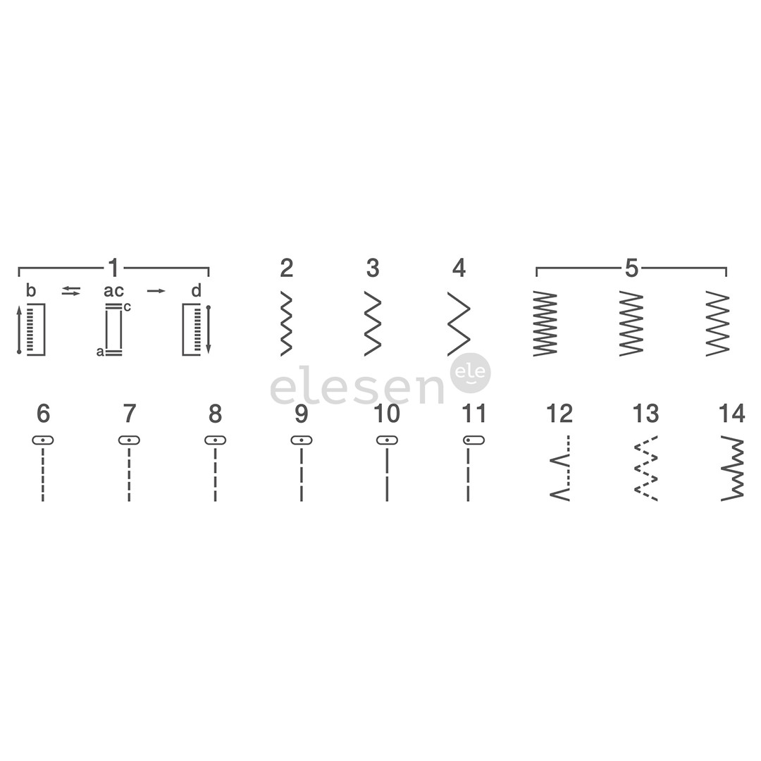 Brother X14S, balta/mėlyna - Siuvimo mašina