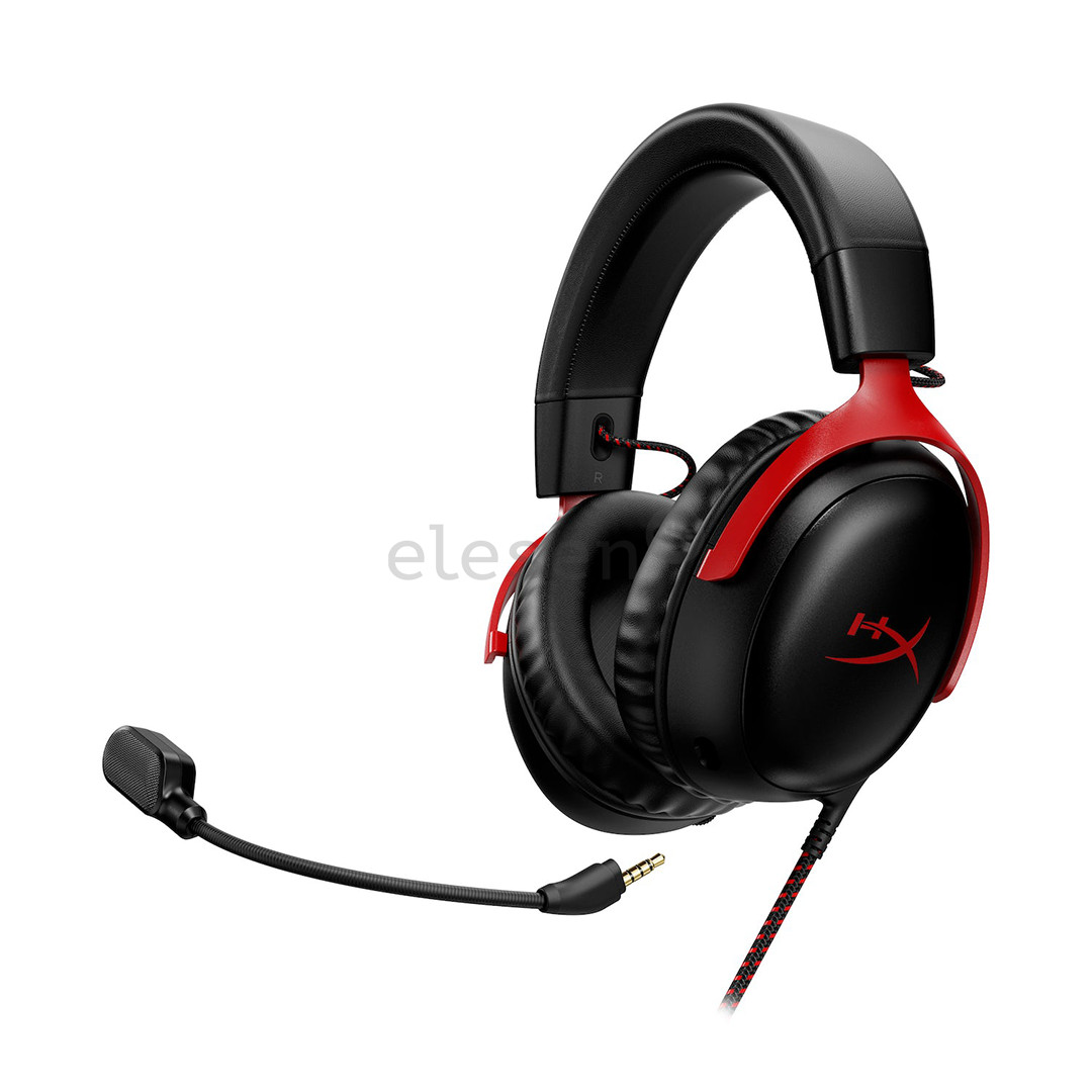 HyperX Cloud III, черный/красный - Гарнитура