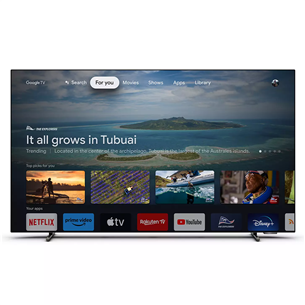 Philips OLED718, 48'', Ultra HD, OLED, feet stand, black - TV Item - 48OLED718/12