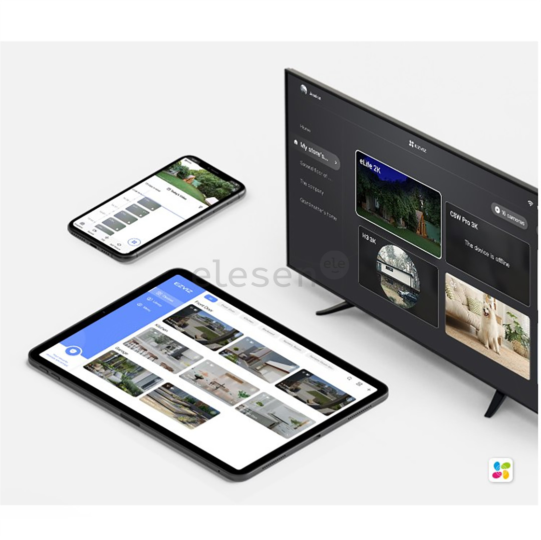 EZVIZ H3c, Wi-Fi, white - Smart outdoor security camera