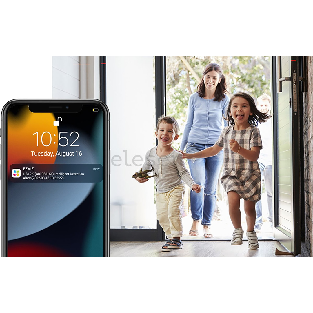 EZVIZ H6C, 2 MP, WiFi, žmonių aptikimas, naktinis matymas, balta - Stebėjimo kamera