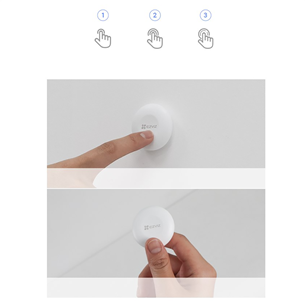 Išmanusis mygtukas EZVIZ T3C, white Prekė - CS-T3C